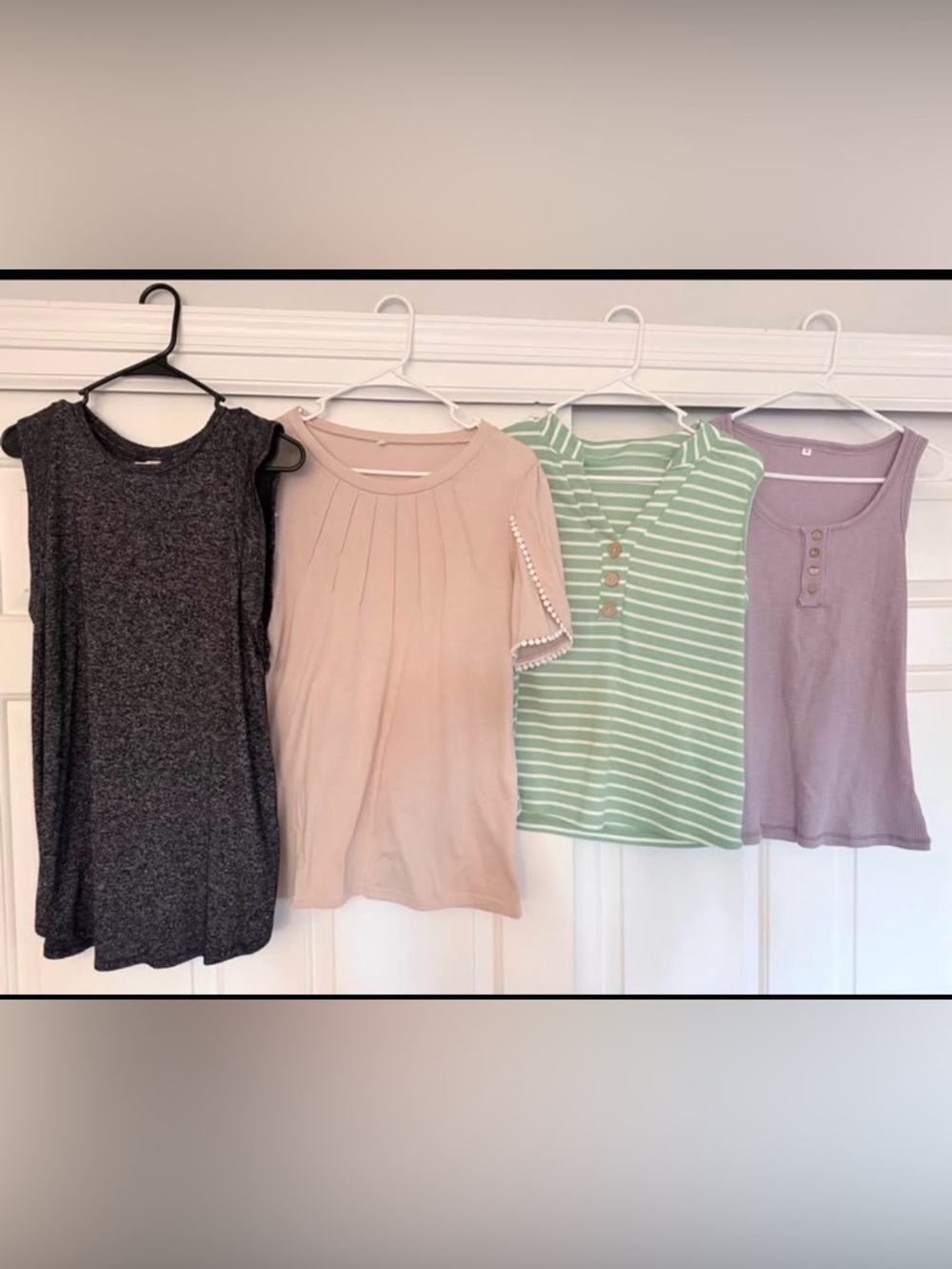 Bundle of 4 women’s sleeveless/short sleeve shirts